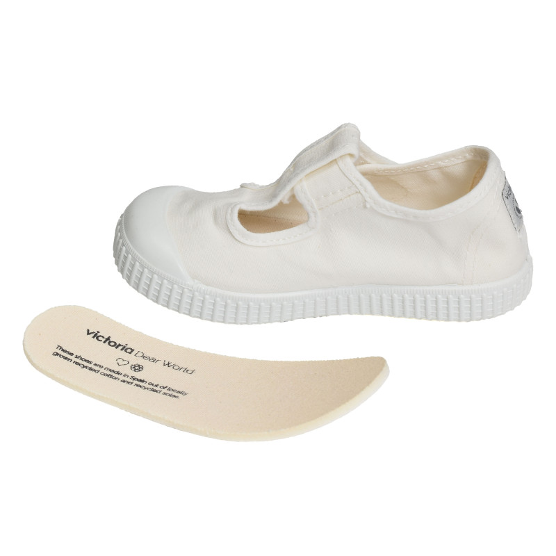 136625 Blanc, Chaussures basses Victoria