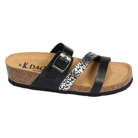 GARBIS Noir, Mules K.Daques