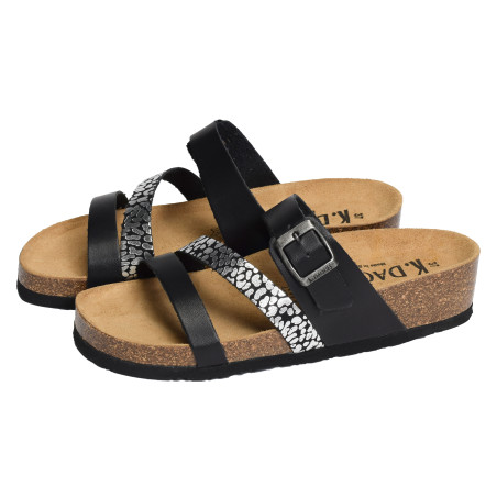 GARBIS Noir, Mules K.Daques