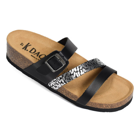 GARBIS Noir, Mules K.Daques