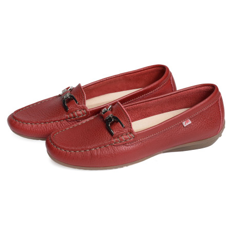 BRUNI F0804 Rouge, Mocassins Fluchos