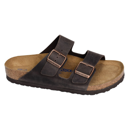 ARIZONA CUIR Marron, Mules Birkenstock