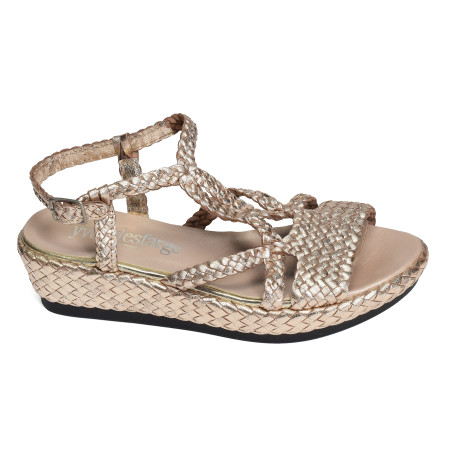 BOUNTY Or, Sandales compensées Yves Desfarge