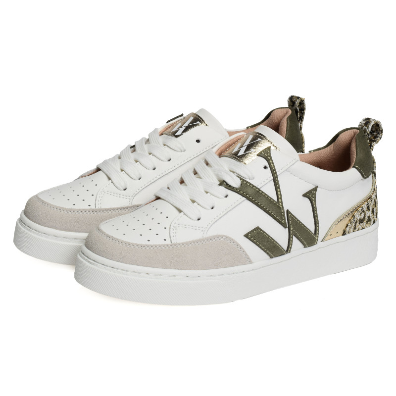 JOYCE Blanc Kaki, Sneakers basses Vanessa Wu