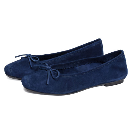 HARMONY Bleu, Ballerines Reqins