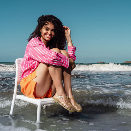 SUN FEMME Or, Sandalettes Méduse