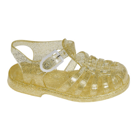 SUN FILLE Or, Sandalettes Méduse