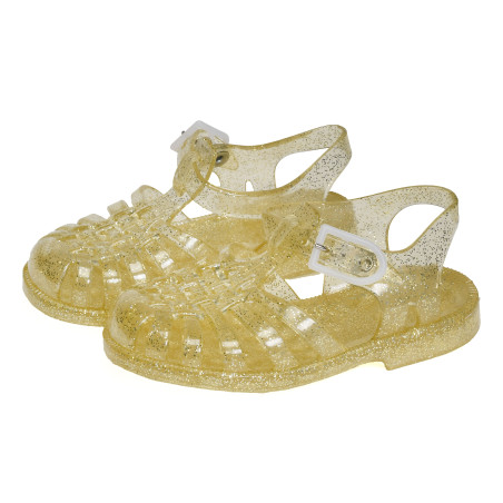 SUN FILLE Or, Sandalettes Méduse