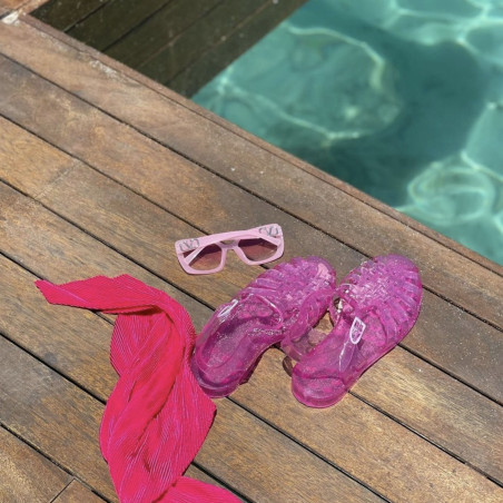 SUN FILLE Rose Clair, Sandalettes Méduse