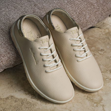 JAZARU Beige Or, Sneakers basses TBS