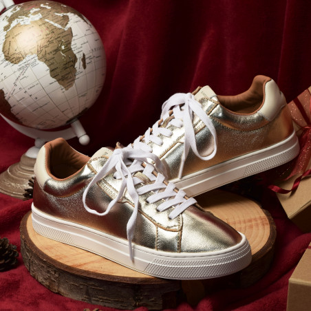 SPARKLE SNEAKER W Champagne, Sneakers basses Schmoove