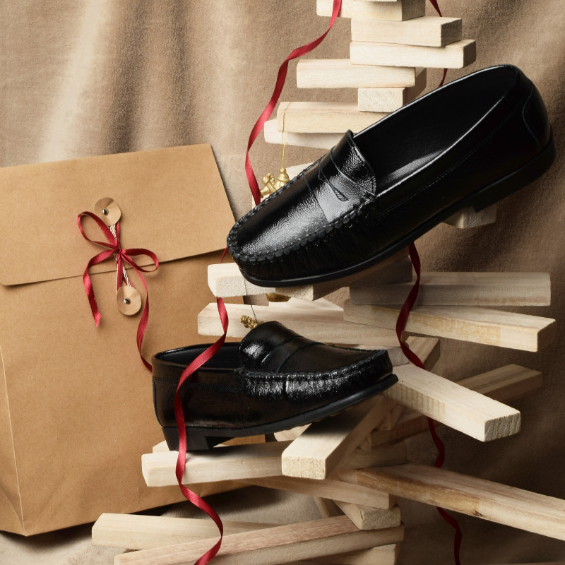 MOZARD Verni Noir, Mocassins Geo Reino