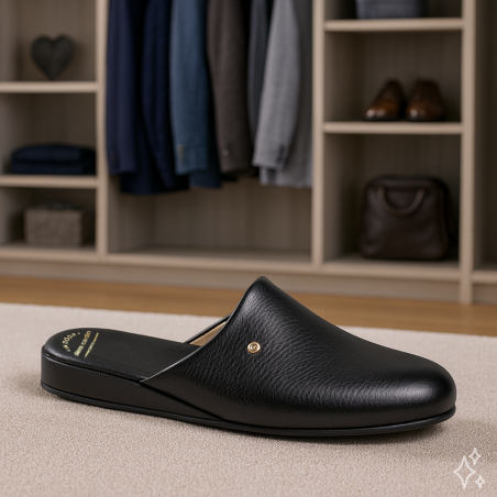 EMILIO Noir, Mules Pierre Cardin