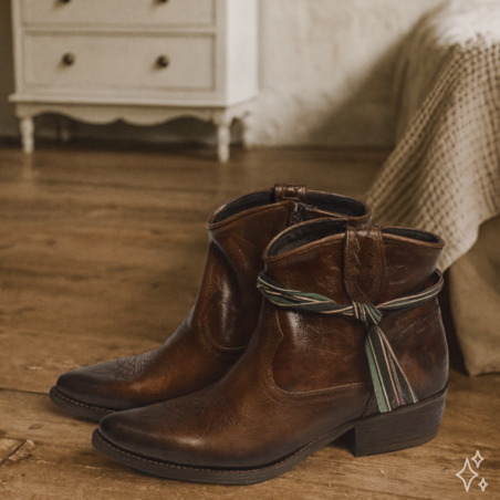 B504 Marron, Santiags  Felmini