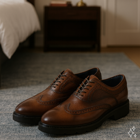 MICRO 4606 Marron, Richelieus Brett & Sons