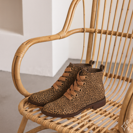 FEUTRE Léopard, Boots Fugitive