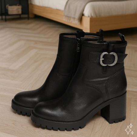 JUMEL Noir, Bottines Minka