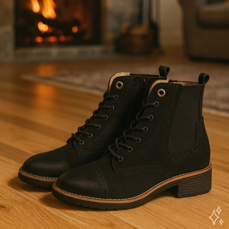 GELINE Noir, Boots Fugitive