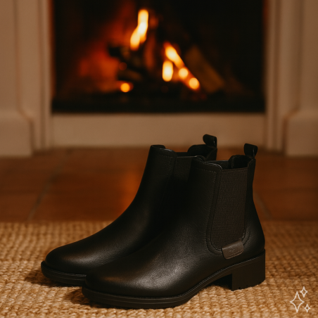 25378 Noir, Chelsea boots Tamaris