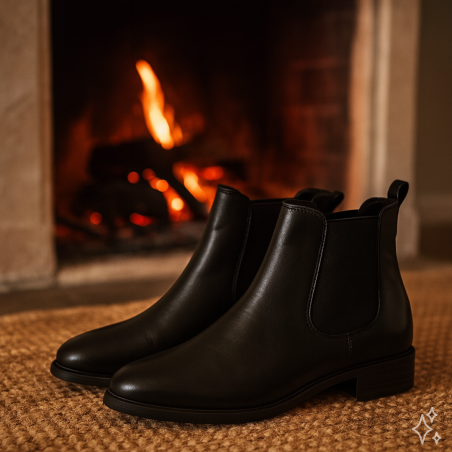 25377 Noir, Bottines Tamaris