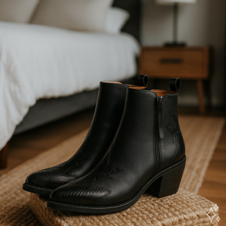 9516 Noir, Santiags  Mat 20