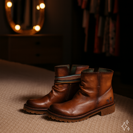 E013 Cognac, Bottines Felmini