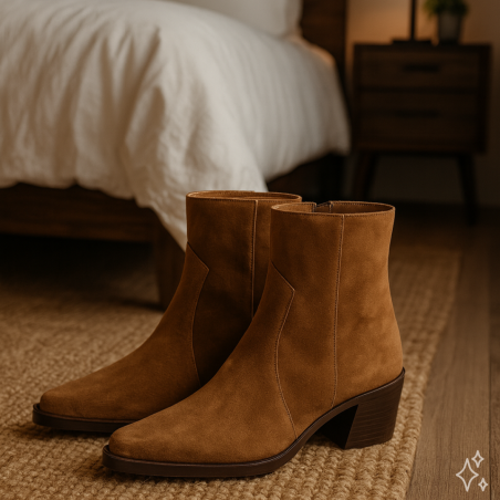 BROOKLYN 5538 Camel, Santiags  Alpe