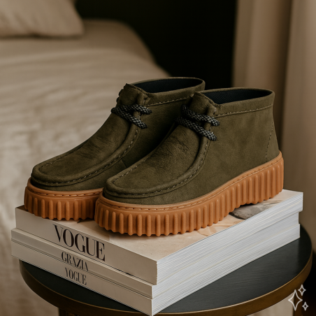 TORHILL MOSS Kaki, Boots Clarks