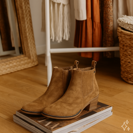 MILANO Camel, Bottines Geo Reino