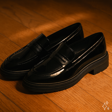 ORINOCO3 EDGE Verni Noir, Mocassins Clarks