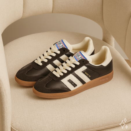 CLOUD NAPPA Café, Sneakers basses Back 70