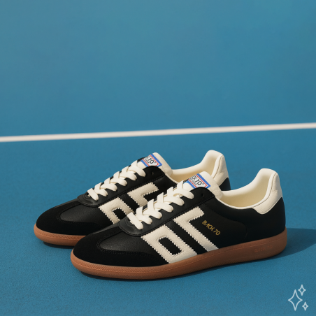 CLOUD NAPPA Noir, Sneakers basses Back 70