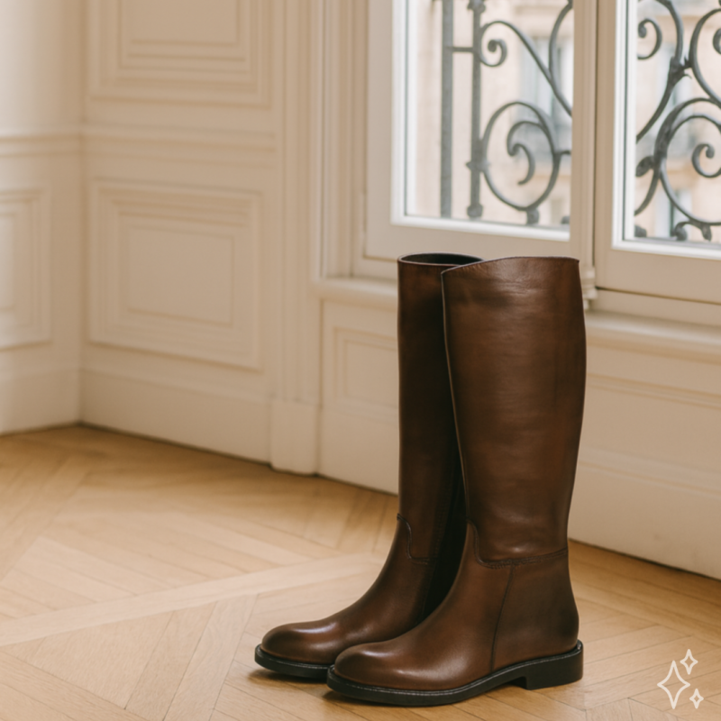 PZ2501 Marron, Bottes Metisse