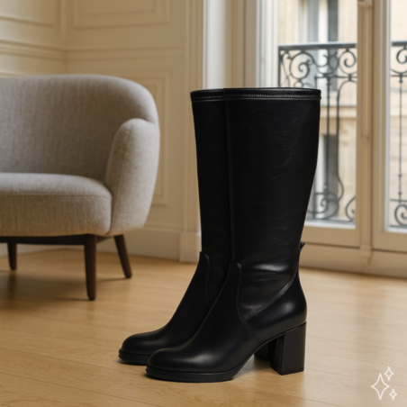 MATILDE 04 Noir, Bottes Regarde le Ciel