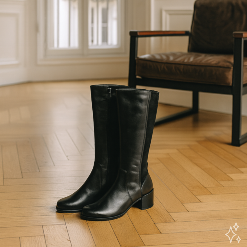 JOLENE 11 Noir, Bottes Regarde le Ciel