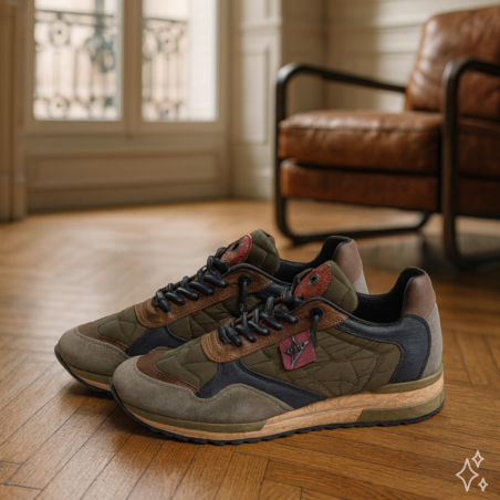 C848 XL Kaki, Baskets running Cetti