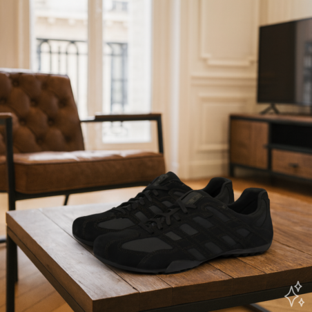 U SNAKE ORIGINAL B Noir, Sneakers basses Geox