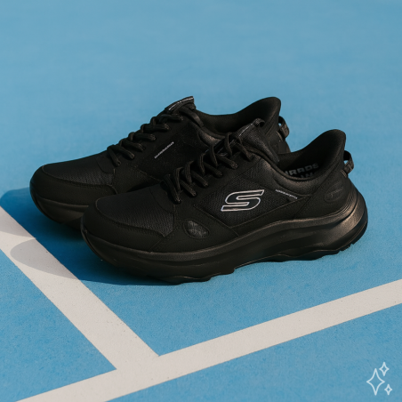 RIDGE OAK Noir, Slip-On Skechers