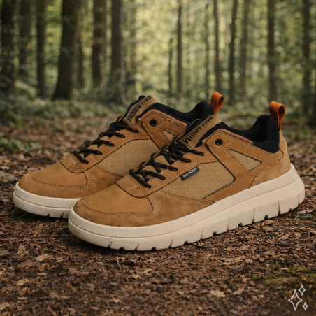 PALLAFLEX LO MIX Camel, Sneakers basses Palladium