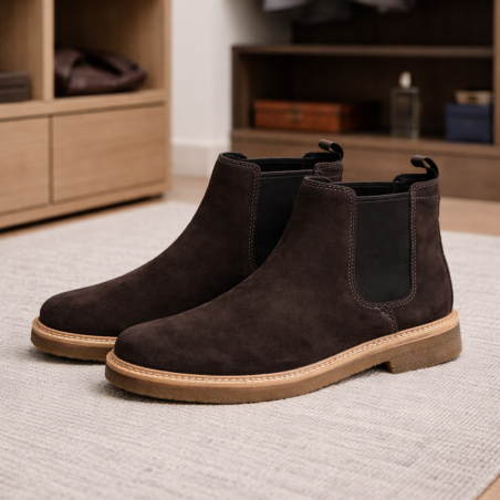 CLARKDALE EASY Chocolat, Chelsea boots Clarks