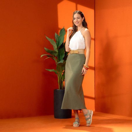 R6861 Vert Eau, Sandales compensées Remonte