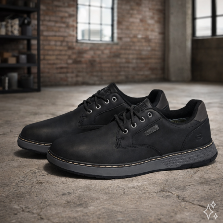GARLAN Noir, Derbies Skechers