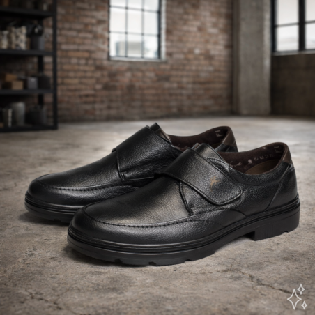 MONTY F1381 Noir, Mocassins Fluchos