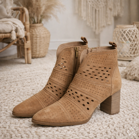 CITY 5385 Tan, Bottines Alpe