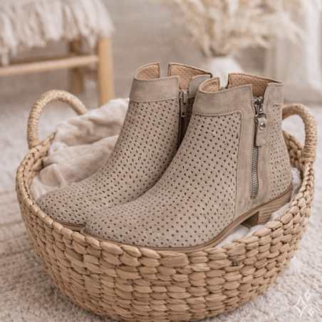 NELLY 5389 Beige, Bottines Alpe