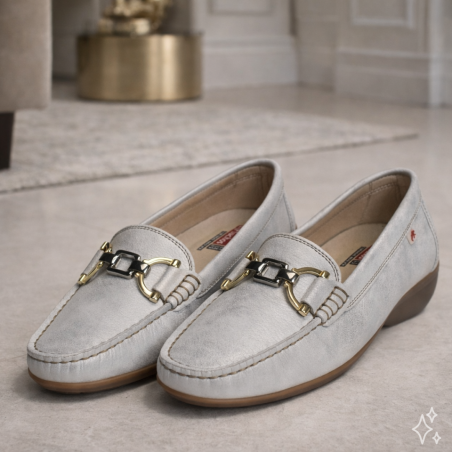 ADUNA F1920 Argent, Mocassins Fluchos