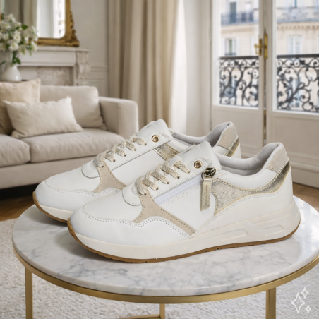 D BULMYA B Blanc, Baskets running Geox