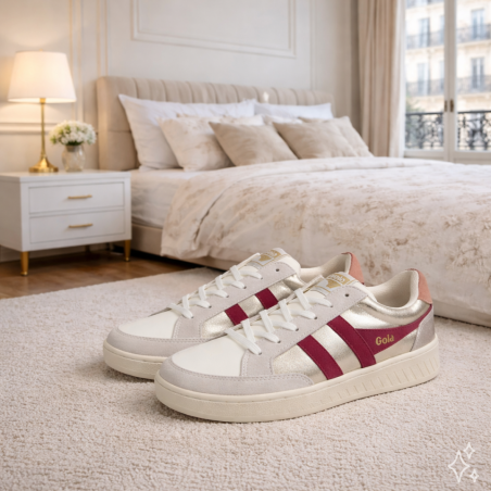 SUPERSLAM BLAZE Blanc Fuchsia, Sneakers basses Gola