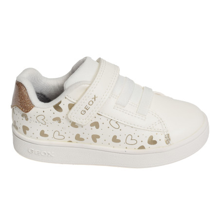 B ECLYPER A GIRL Blanc Platine, Sneakers basses Geox