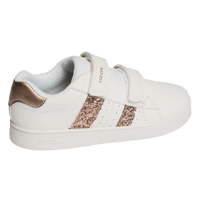 J ECLYPER A Blanc Or, Sneakers basses Geox